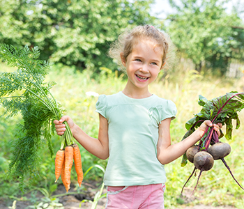 bienfaits du jardinage sur les enfants